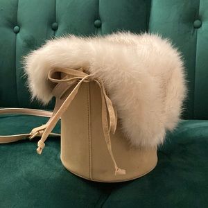 NWOT titty&co. Shoulder Bag Faux Fur Beige Harajuku Kawaii Lolita Cute